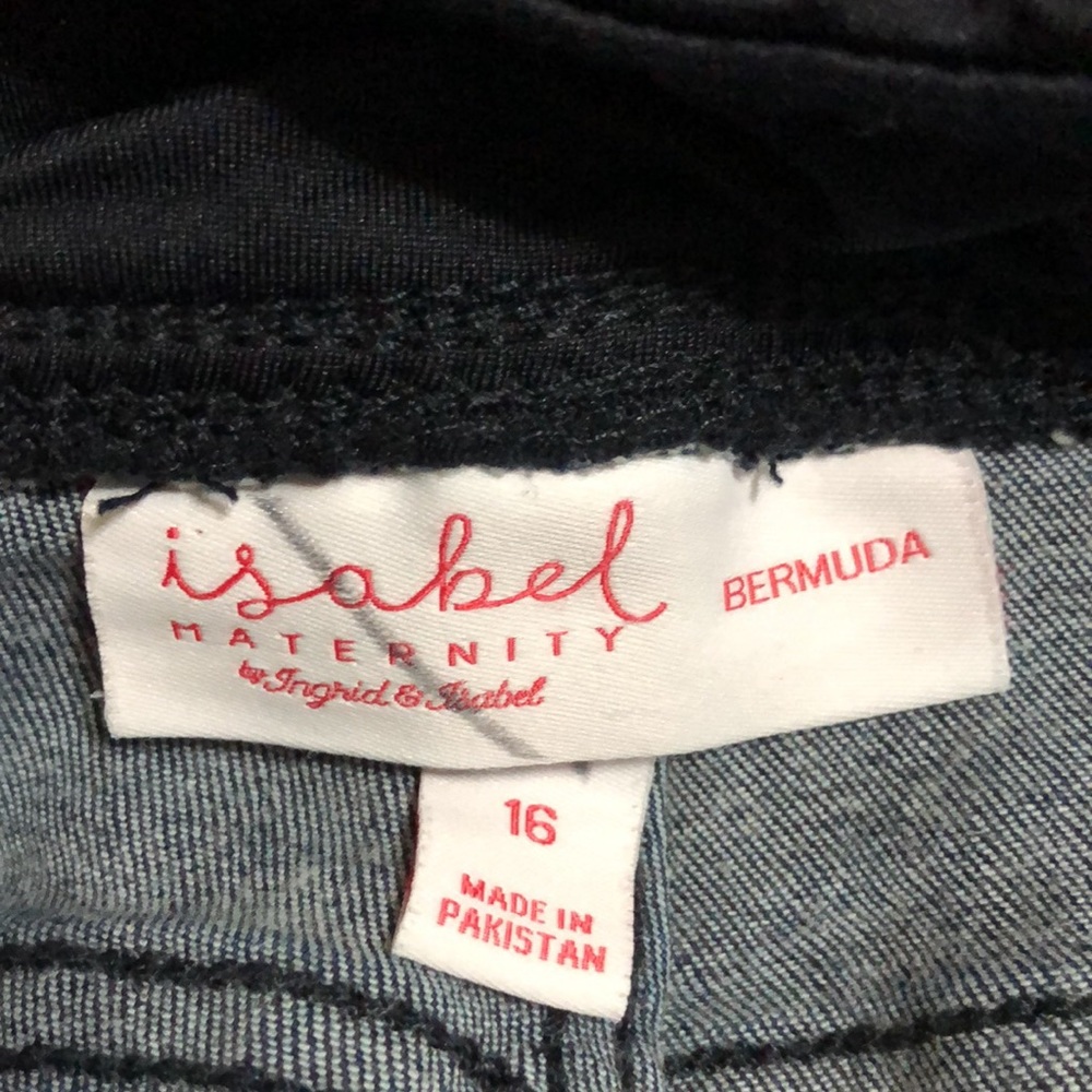 Isabel Maternity Jean Shorts - Picture 4 of 6